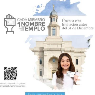 RECUERDO – Cada miembro 1 nombre al Templo