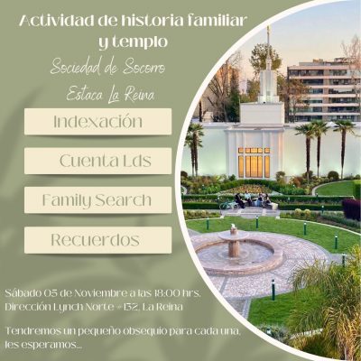 Historia Familiar y Templo – Soc Soc. Estaca